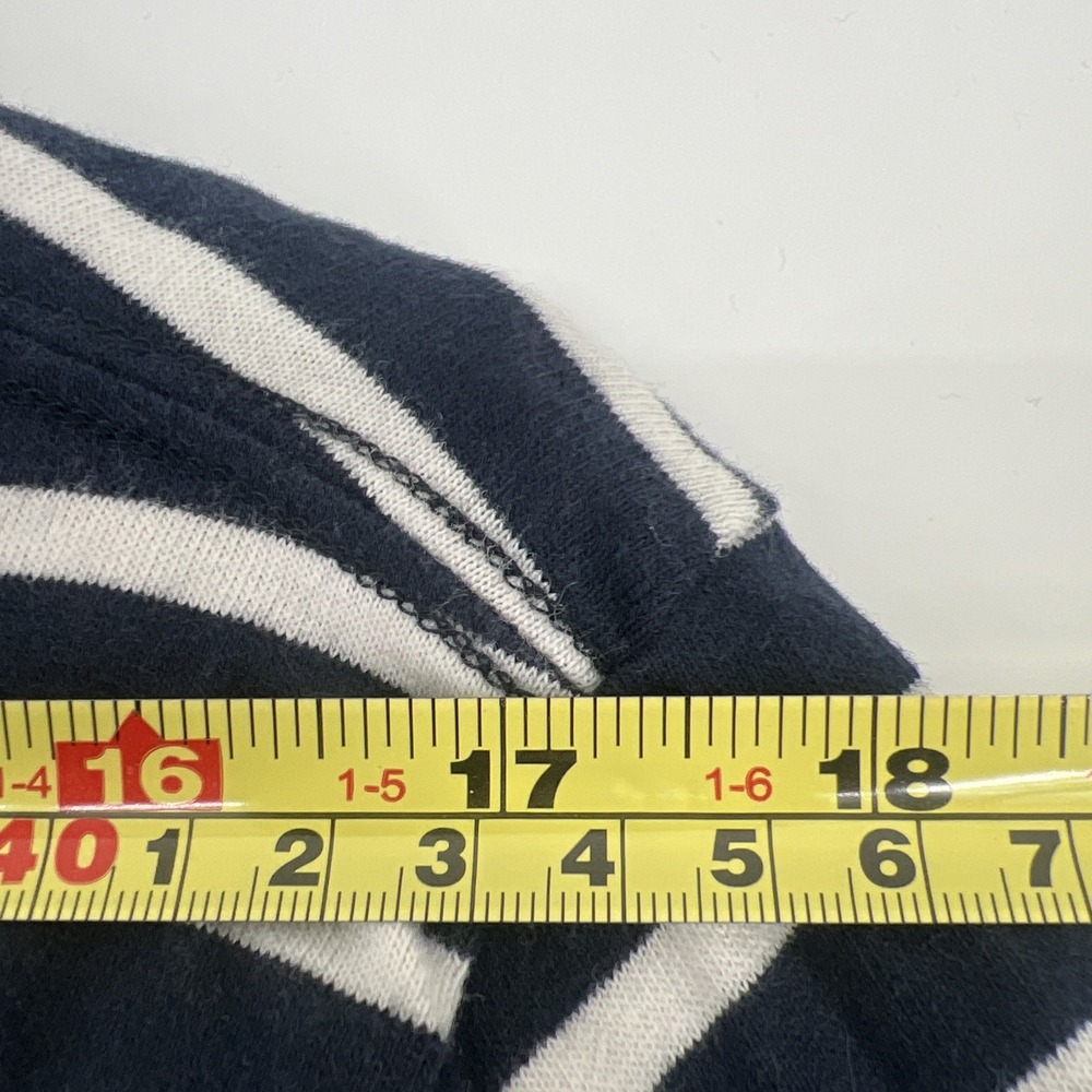 Abercrombie & Fitch Shirt Mens Medium Blue White Striped Long Sleeve Pocket Logo - Picture 6 of 8